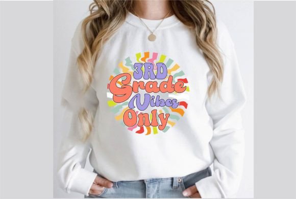 3rd Grade Vibes Only Retro SVG Design