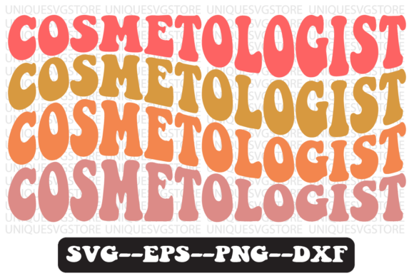 Cosmetologist Groovy Retro Svg Design Review