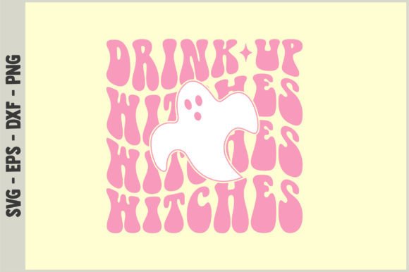 Drink Up Witches Retro Svg Design Review