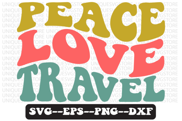 Peace Love Travel Groovy Retro Svg Review