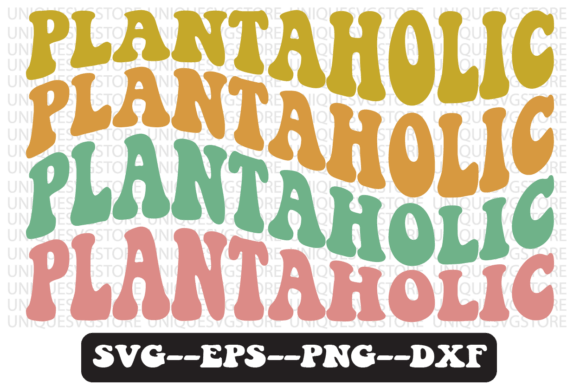 Plantaholic Groovy Retro Svg Design Review