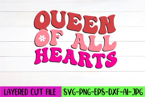 Queen of All Hearts Retro SVG Design Review