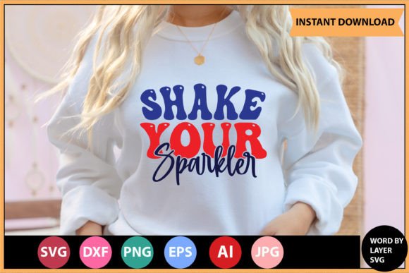 Shake Your Sparkler Retro SVG Design